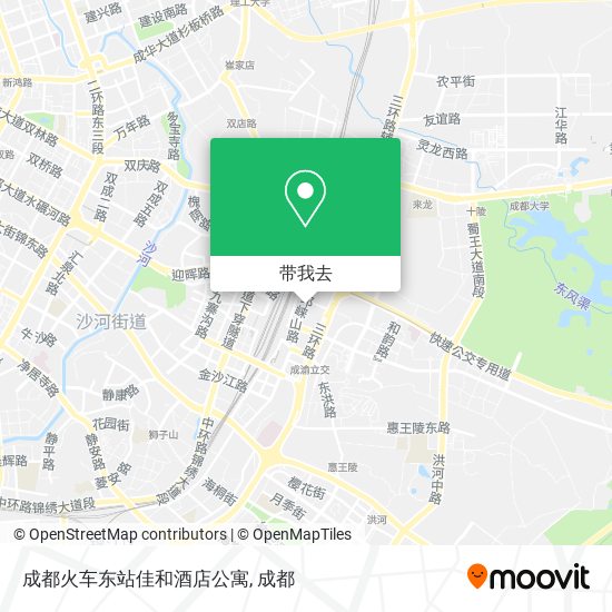 成都火车东站佳和酒店公寓地图