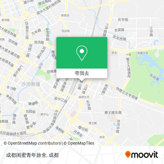成都闺蜜青年旅舍地图