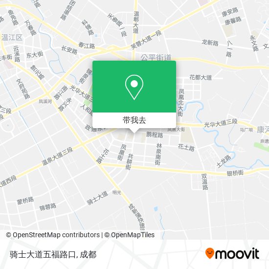 骑士大道五福路口地图