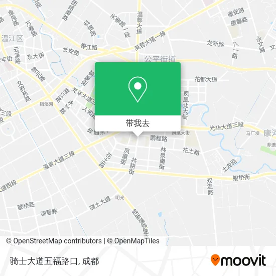 骑士大道五福路口地图