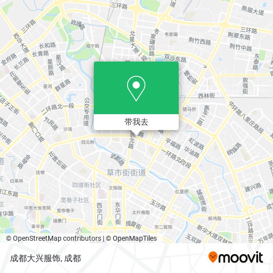 成都大兴服饰地图