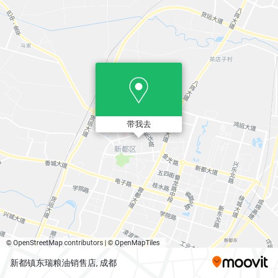 新都镇东瑞粮油销售店地图