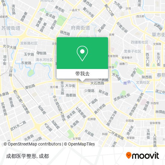 成都医学整形地图