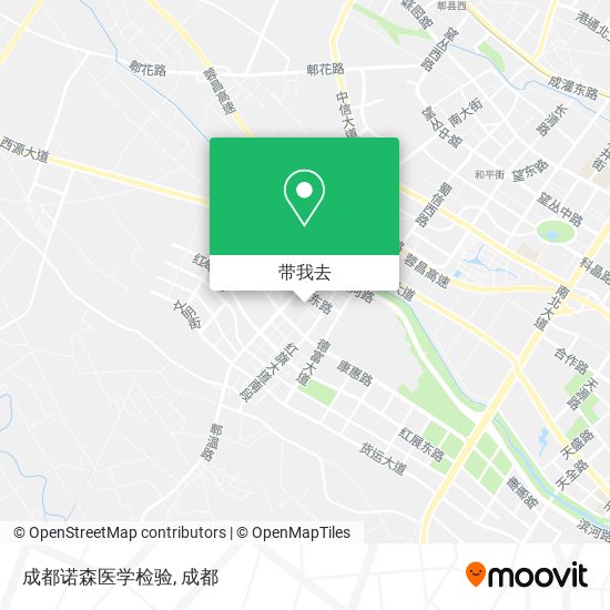 成都诺森医学检验地图