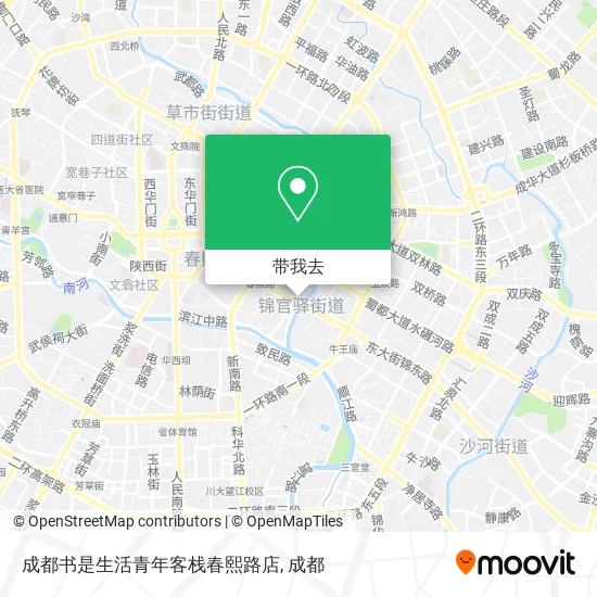 成都书是生活青年客栈春熙路店地图