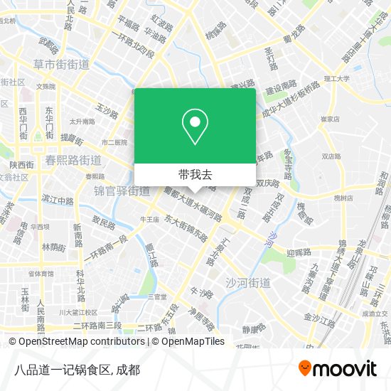 八品道一记锅食区地图