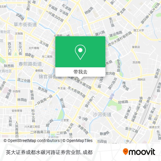 英大证券成都水碾河路证券营业部地图