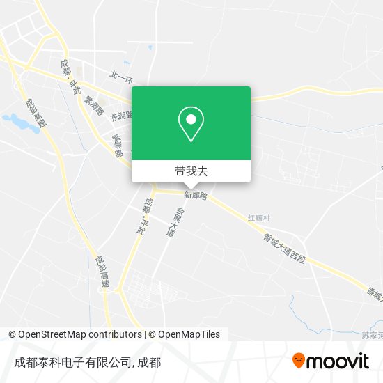 成都泰科电子有限公司地图