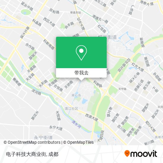 电子科技大商业街地图