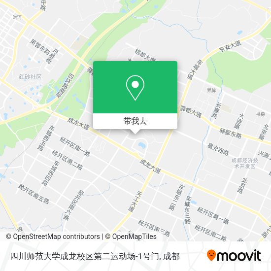 四川师范大学成龙校区第二运动场-1号门地图