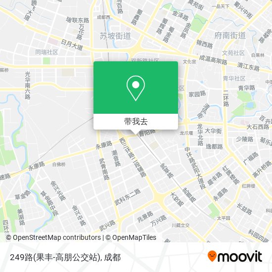 249路(果丰-高朋公交站)地图