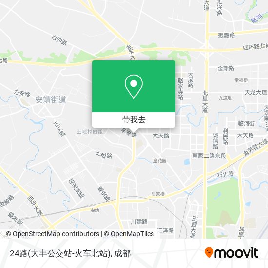 24路(大丰公交站-火车北站)地图