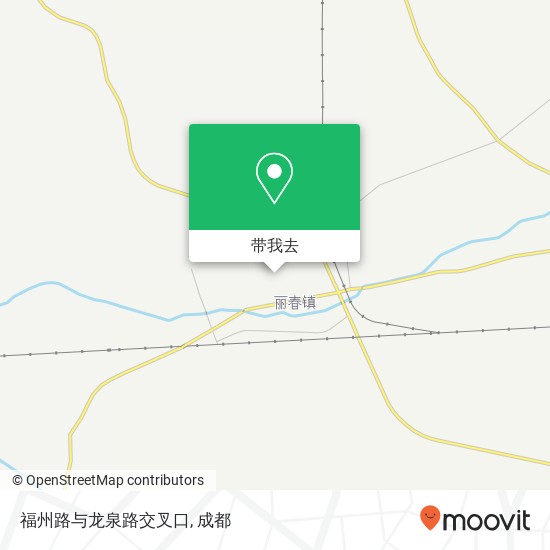 福州路与龙泉路交叉口地图