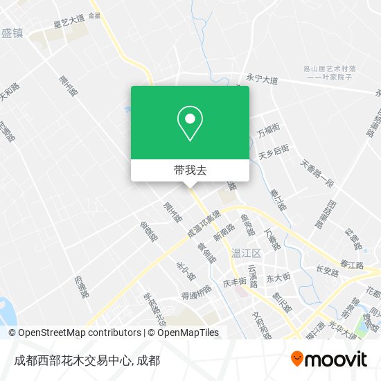 成都西部花木交易中心地图