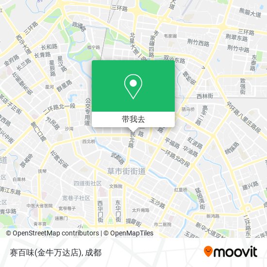 赛百味(金牛万达店)地图