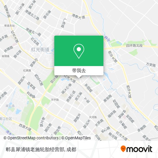 郫县犀浦镇老施轮胎经营部地图