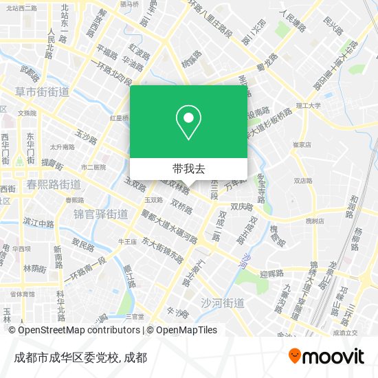 成都市成华区委党校地图