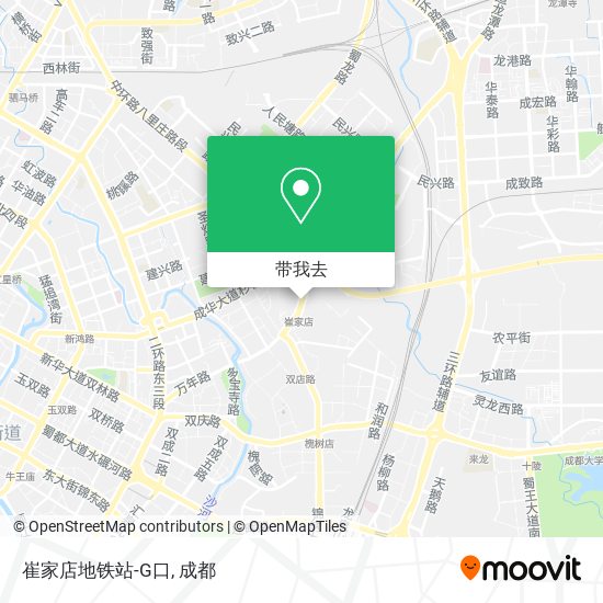 崔家店地铁站-G口地图