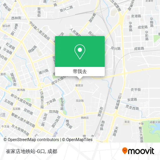 崔家店地铁站-G口地图