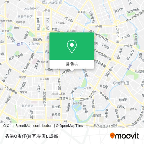 香港Q蛋仔(红瓦寺店)地图