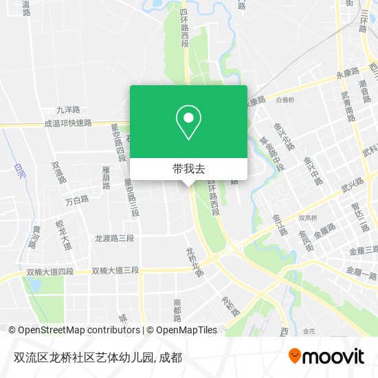 双流区龙桥社区艺体幼儿园地图