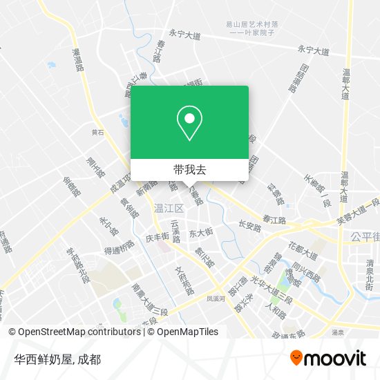 华西鲜奶屋地图