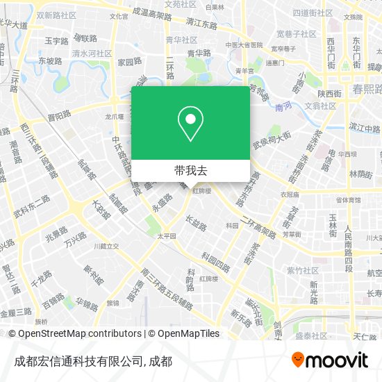 成都宏信通科技有限公司地图