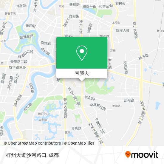 梓州大道沙河路口地图