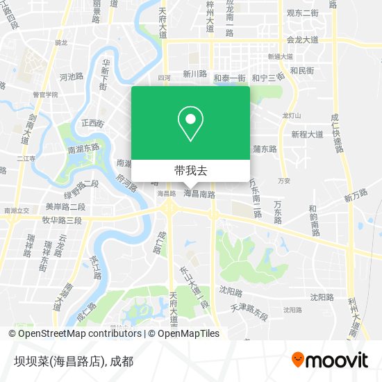 坝坝菜(海昌路店)地图