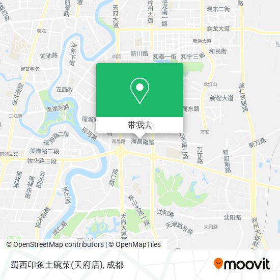 蜀西印象土碗菜(天府店)地图