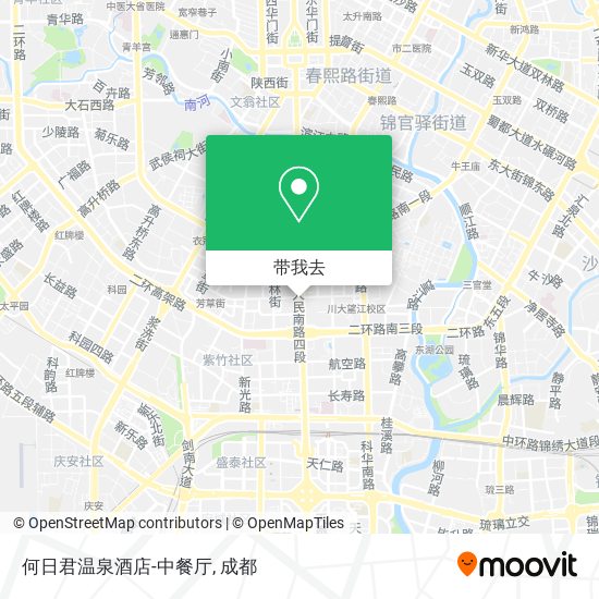 何日君温泉酒店-中餐厅地图