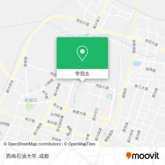 西南石油大学地图