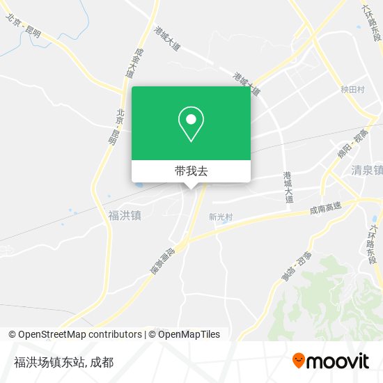 福洪场镇东站地图