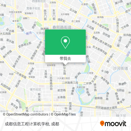 成都信息工程计算机学校地图