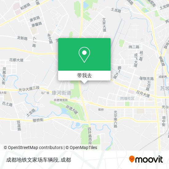 成都地铁文家场车辆段地图