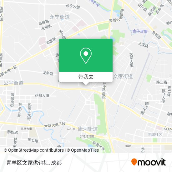 青羊区文家供销社地图