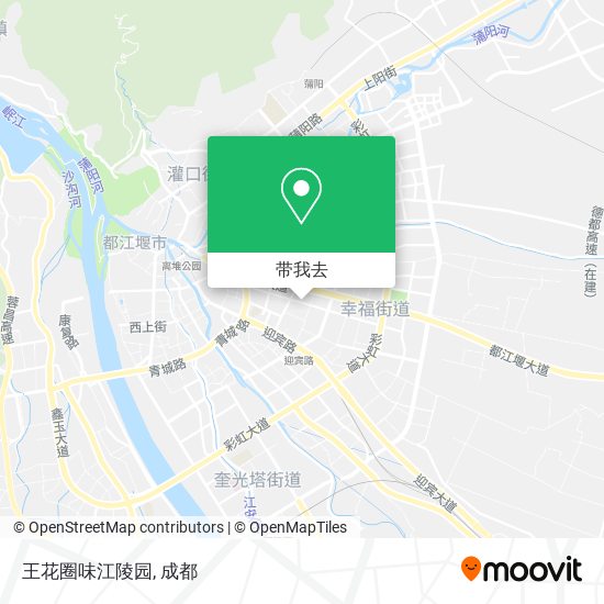 王花圈味江陵园地图
