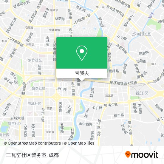 三瓦窑社区警务室地图
