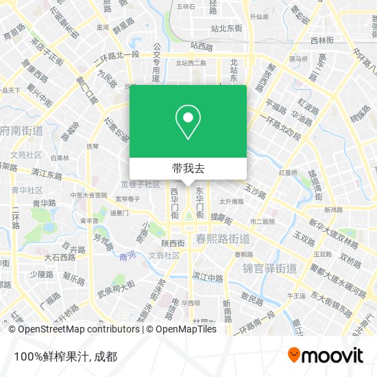 100%鲜榨果汁地图