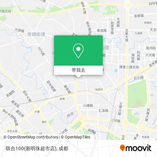 联合100(新明珠超市店)地图