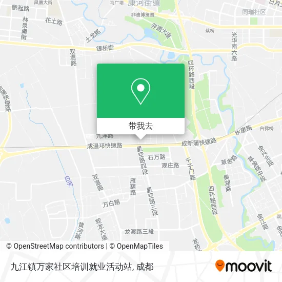 九江镇万家社区培训就业活动站地图