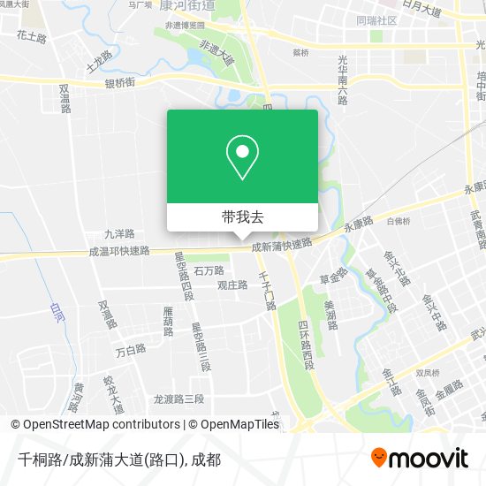 千桐路/成新蒲大道(路口)地图