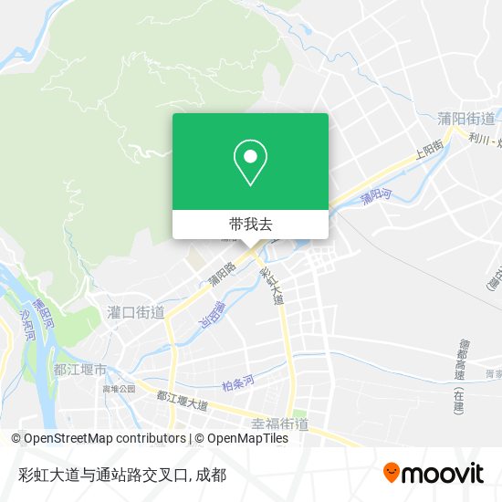 彩虹大道与通站路交叉口地图