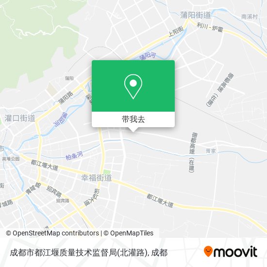 成都市都江堰质量技术监督局(北灌路)地图