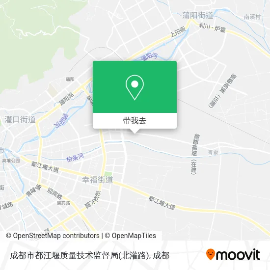 成都市都江堰质量技术监督局(北灌路)地图