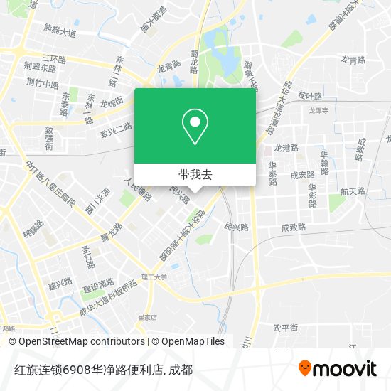 红旗连锁6908华净路便利店地图
