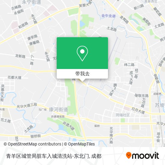 青羊区城管局脏车入城清洗站-东北门地图