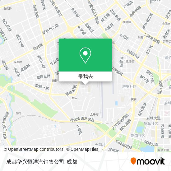 成都华兴恒洋汽销售公司地图