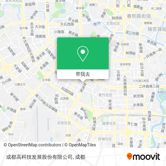 成都高科技发展股份有限公司地图