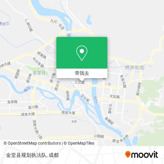 金堂县规划执法队地图